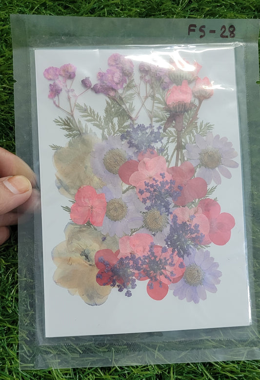 Big Pressed Mix Flower Sheet (FS-28)