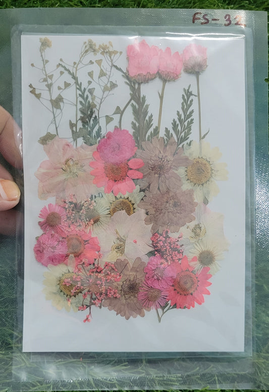 Big Pressed Mix Flower Sheet (FS-32)