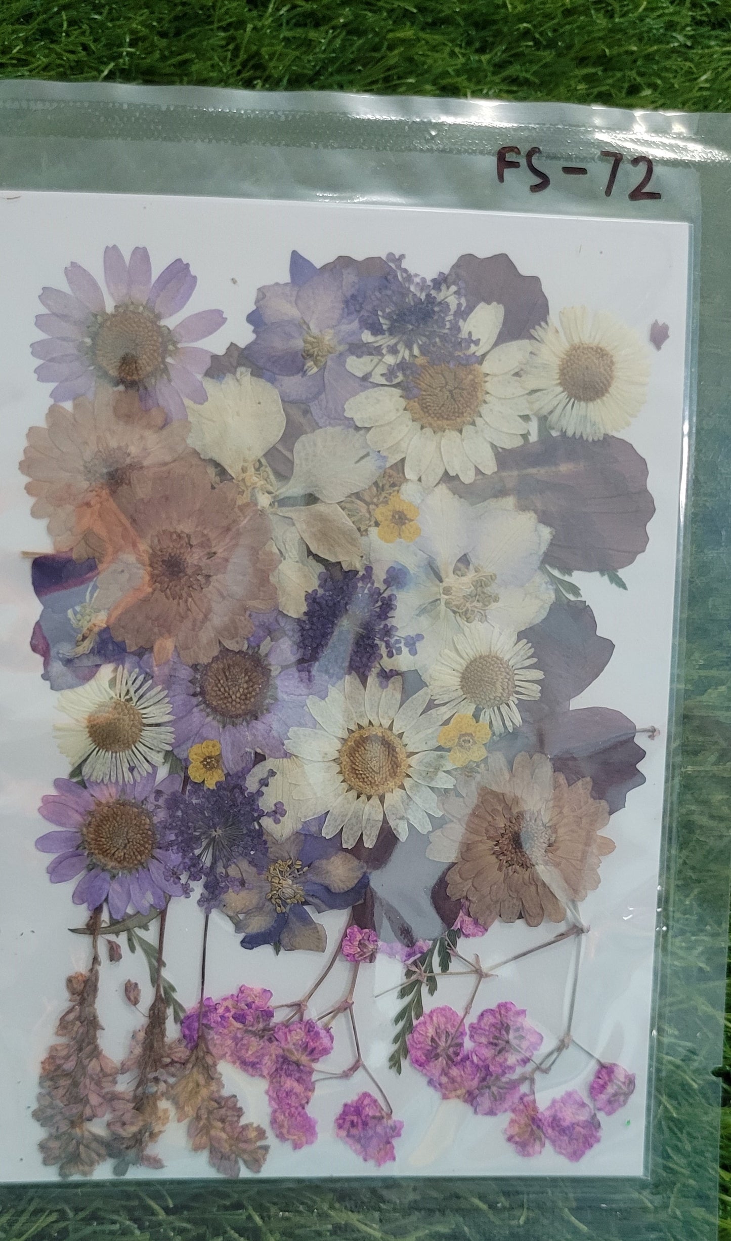 Big Pressed Mix Flower Sheet (FS-72)