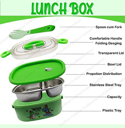 2 compartment lunch box