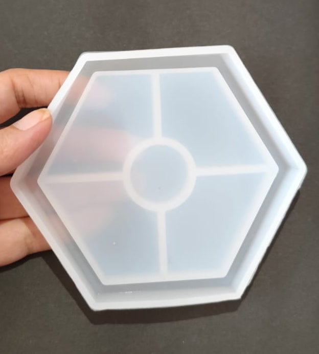 Hexagon Tray Mould With Boundary