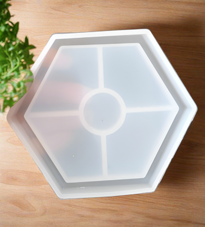 Hexagon Tray Mould With Boundary