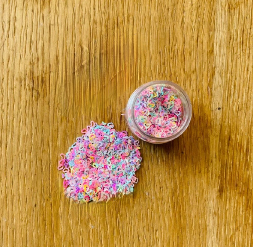 Sequin Colourful Shakers - Border Heart