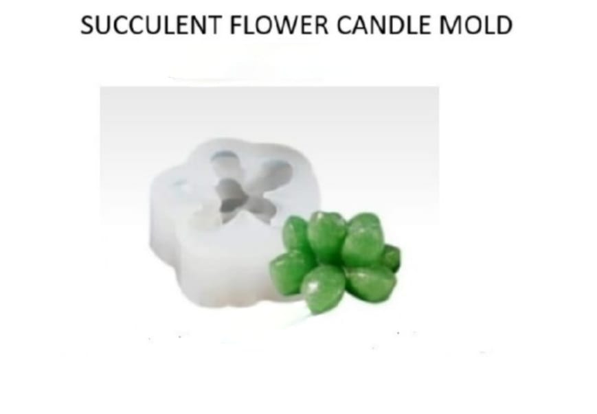 Succulent Flower Candle Mould (B)